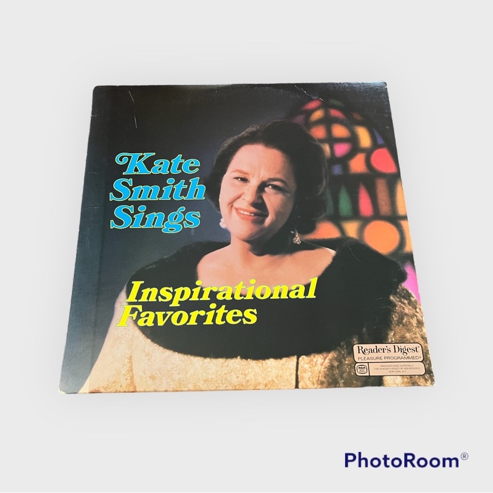1983 Kate Smith Sings Inspirational Favorites  Reader’s Digest. RCA 33 1/3 vinyl